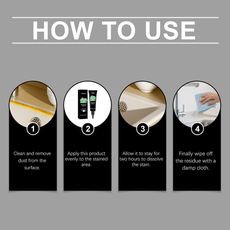 Household Cleaning Gel for Gaps Tiles and Sink Effective Stain Remover Multi Use Gel for Surface Dust Cleaning Tasks