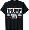 Donald Trump President 45 47 Trump 2024 American Flag T-Shirt Unisex T-Shirt