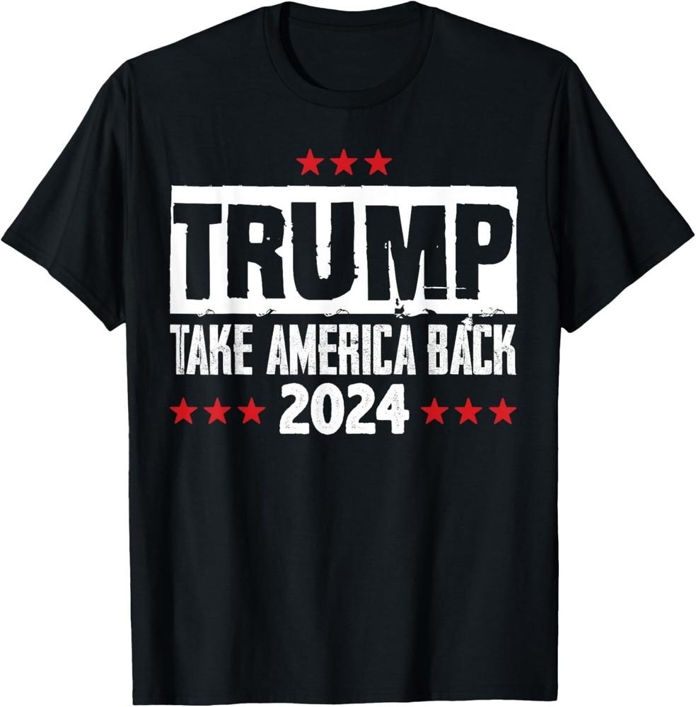 Donald Trump President 45 47 Trump 2024 American Flag T-Shirt Unisex T-Shirt XXL