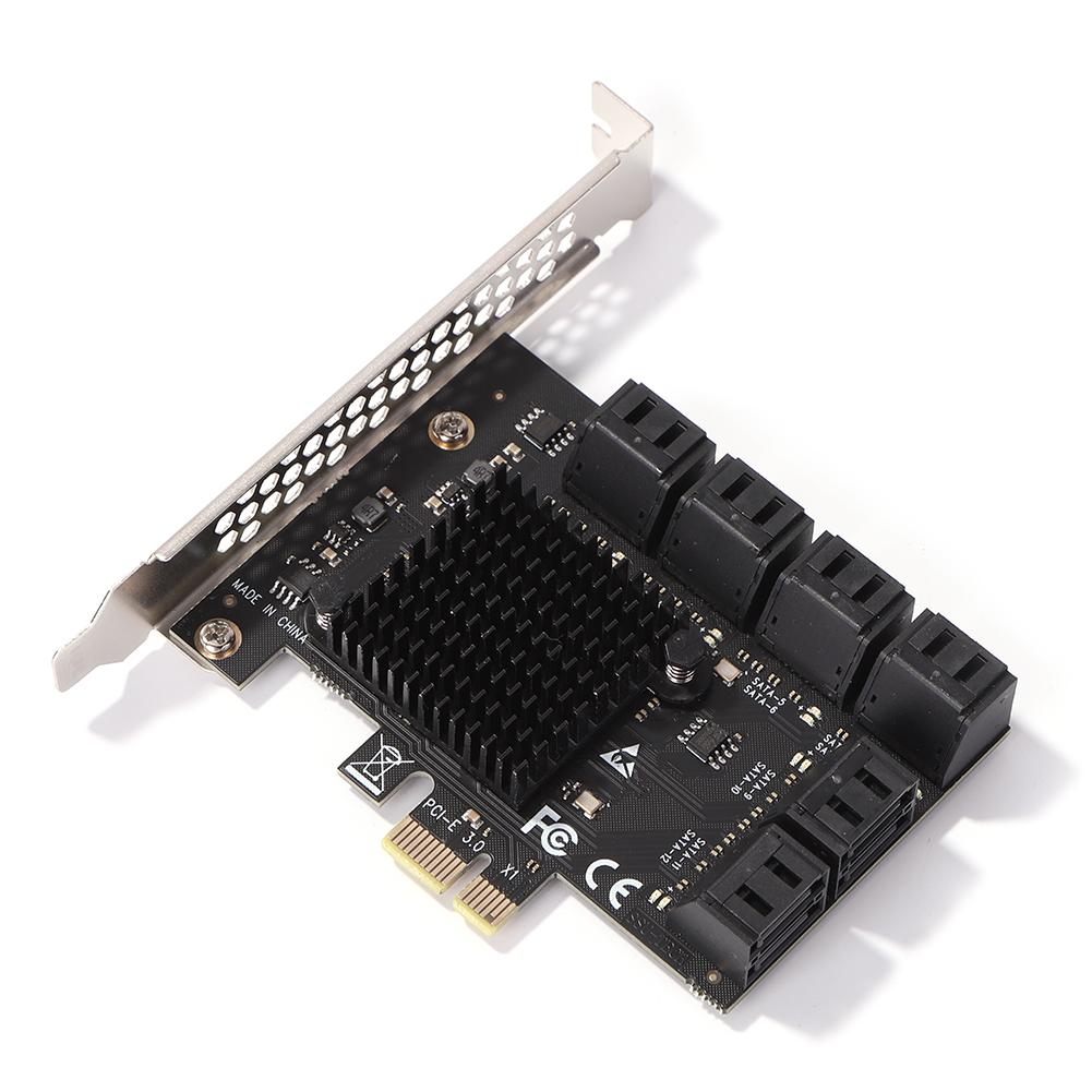 Controller Adapter Workstations Servers SA3112J PCIE Adapter 12 Port 6Gbps PCI-Express X1 To SATA 3.0 Expansion Card