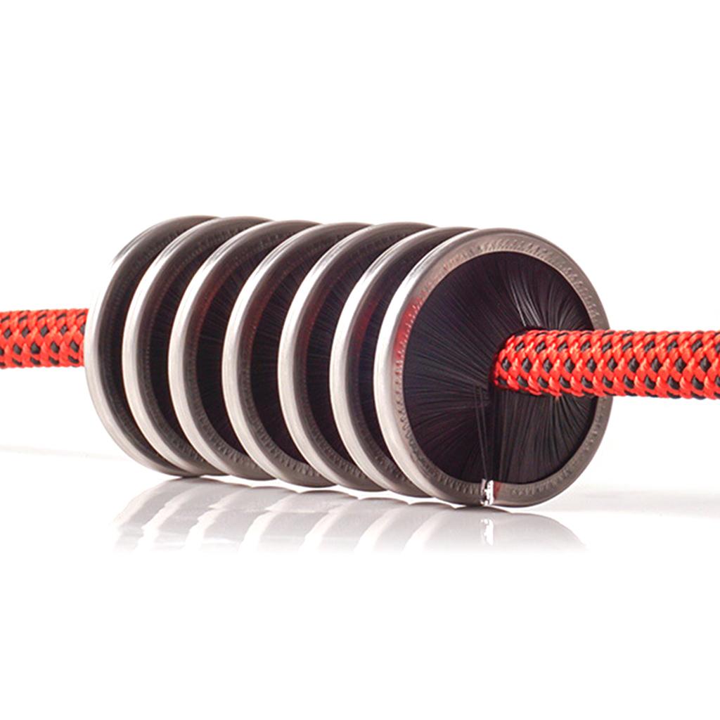 Durable Stainless Steel Nylon Rope Cord Brush for Rock Climbing Rope Brush Cleaning Brush Rope Portable Wash Rope Tools