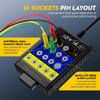 OBD2 Breakout Box Auto OBDII Protocol Detector 16-Pin CAN Bus Test Breakout