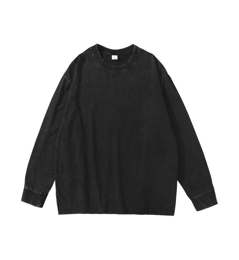 Vintage American Retro Washed 400G Cotton Sweatshirt Hoodie with Logo L