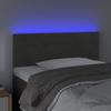 VidaXL LED Headboard Bedroom Furniture Single Bed Accessory Headboard Bed Frame Interior Dark Grey 3121795