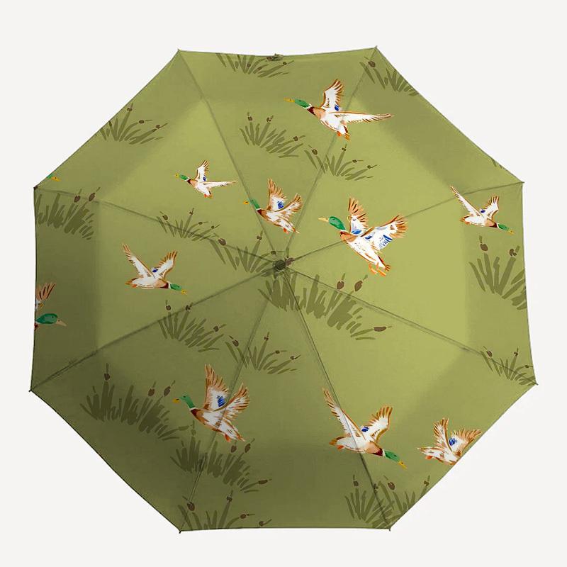 1PC Ducks Cattails Umbrella-8-Rib Reinforced Portable Folding Travel Suitable for All Seasons Outdoor Daily -Z0489