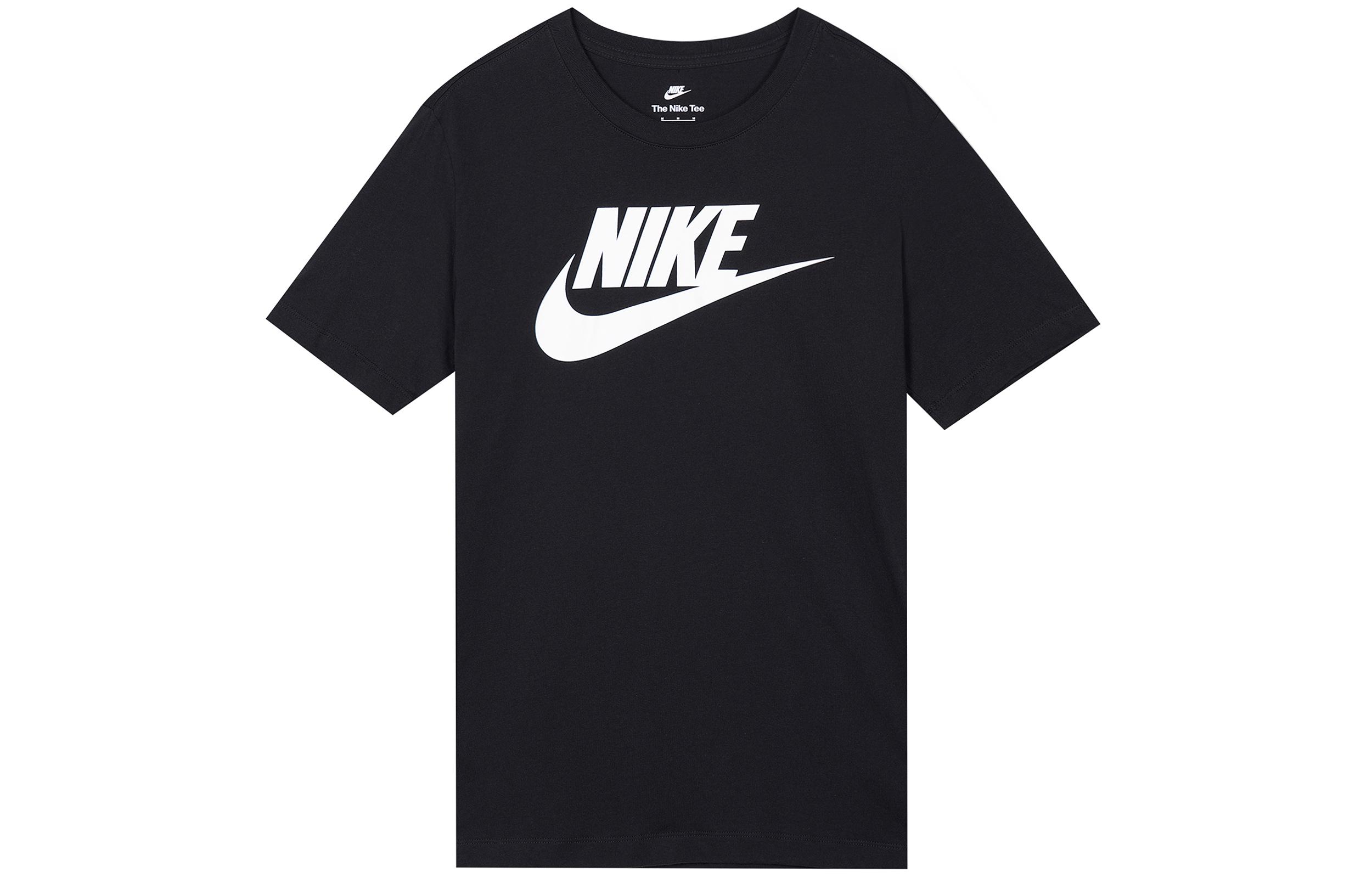 

Nike T Shirts Men s Black Crew Neck Moderate Straight Fit BV0629-010 S