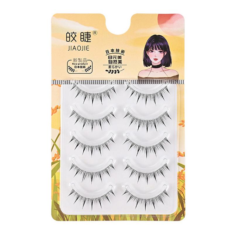 

Цельные прозрачные накладные ресницы с стержнем, пять пар маленьких дьявольских рыбьих хвостов, лиса, завязанных наискосок, ленивая женская группа накладных ресниц