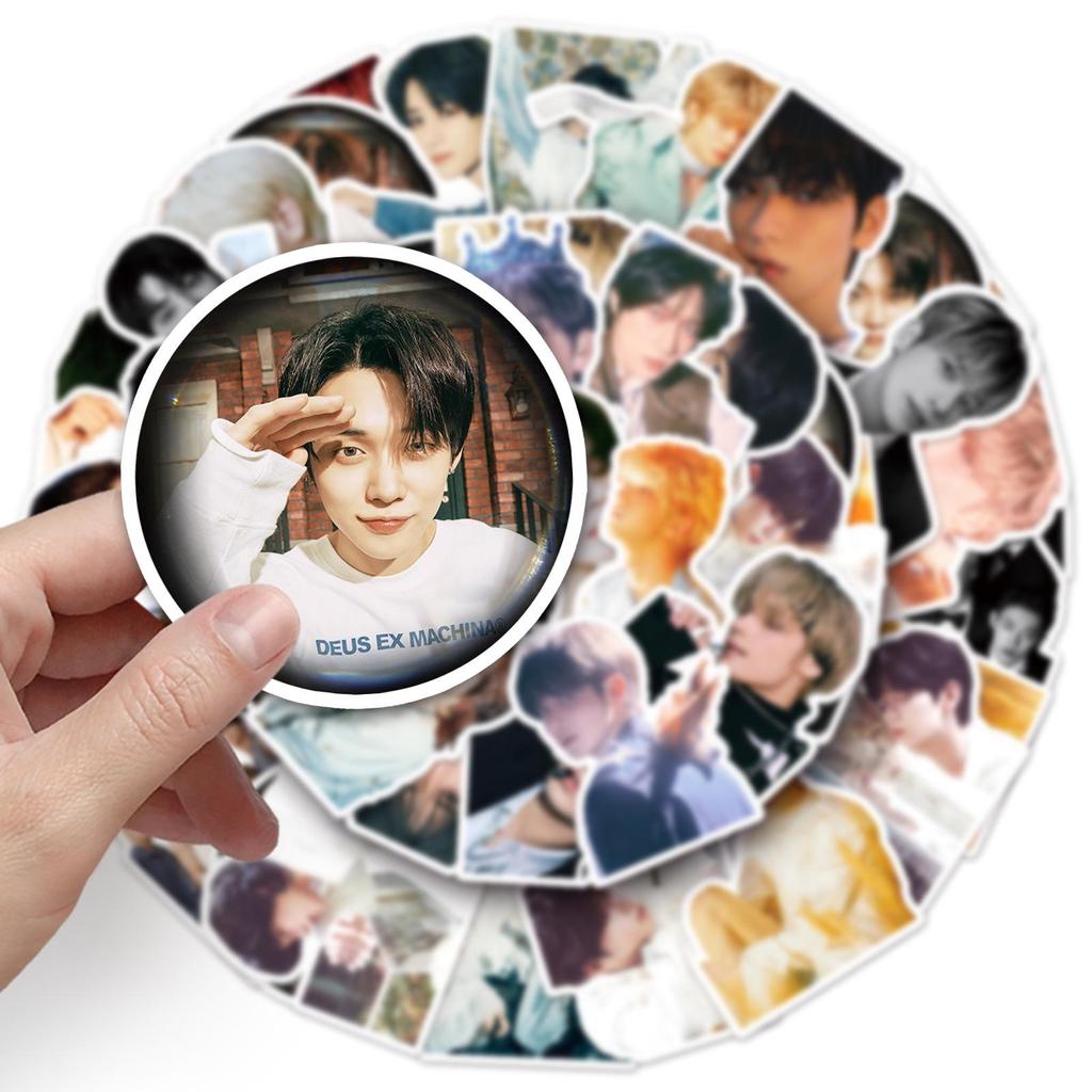 53-Piece TXT Graffiti Stickers Set - Korean Star Decorations for Water Bottles, Phone Cases, and DIY Projects.