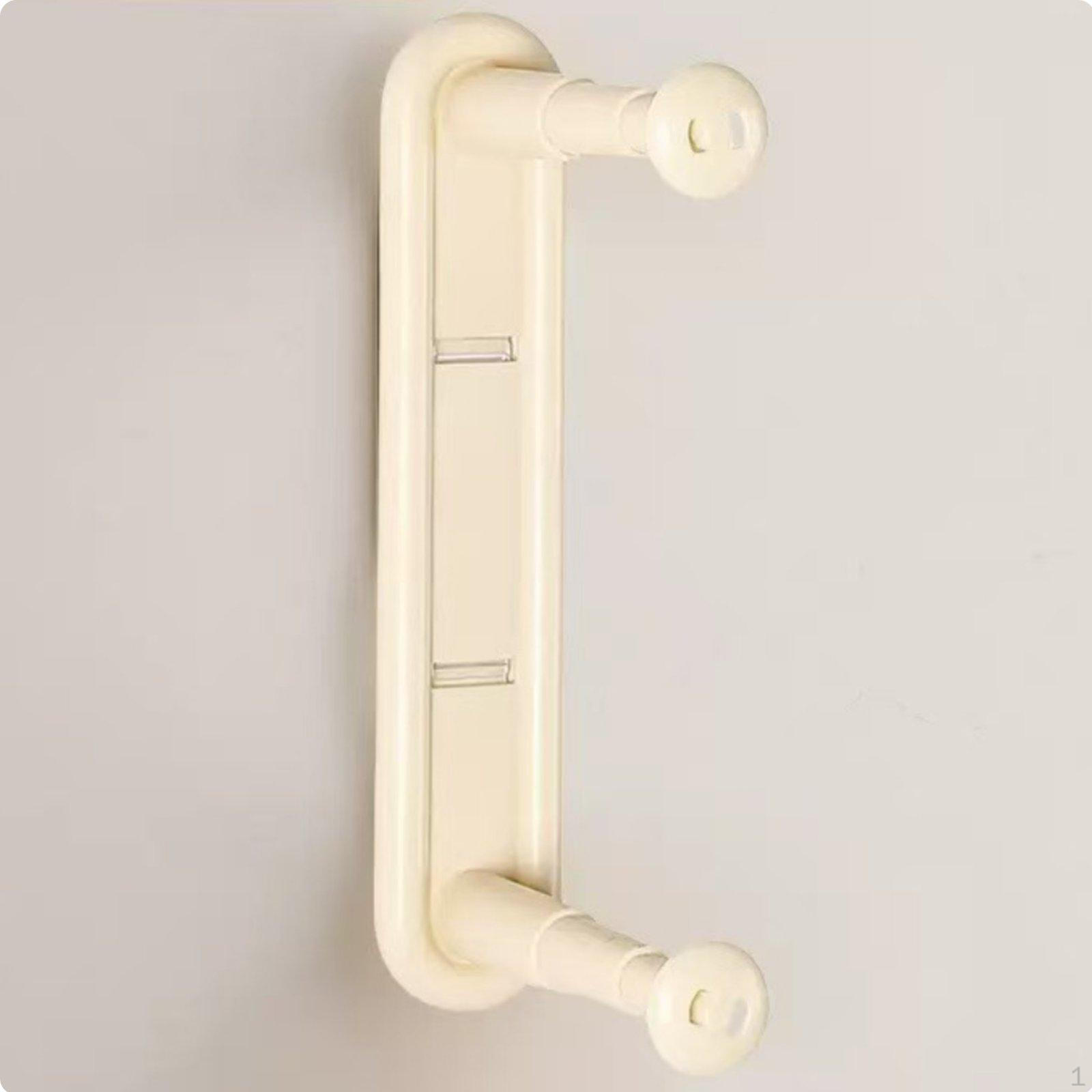 Clothes Hanger Storage holder spaceSaving Wall Mounted NoTool Installation for бежевый