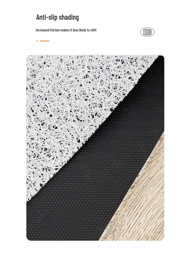 High-End American Style Entrance Door Mat - Silk Loop, Wear-Resistant, Non-Slip, Mud & Dust Removing