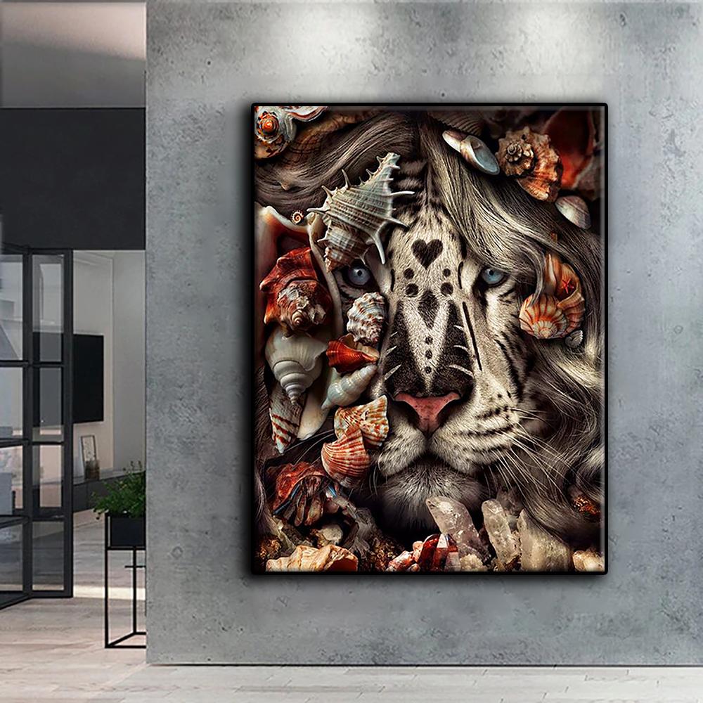 5D DIY Animals In The Bush Cross Stitch Rhinestones Diamond Drawing Embroidery Mosaic Home Decor