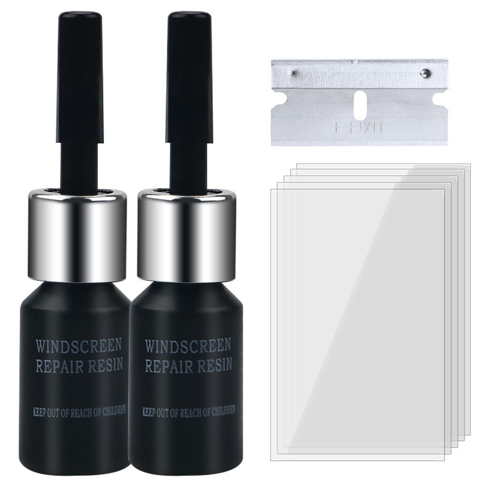 

glass repair kit glass repair fluid fix repair debris crack repair screen glass window Please refer to the description чёрный