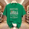 Mountains Arent Just Funny Tshirt Unisex Hiking And Camping T Shirt Set Sun Print Short Sleeve Tee Shirt Cotton Unisex Clothes Top