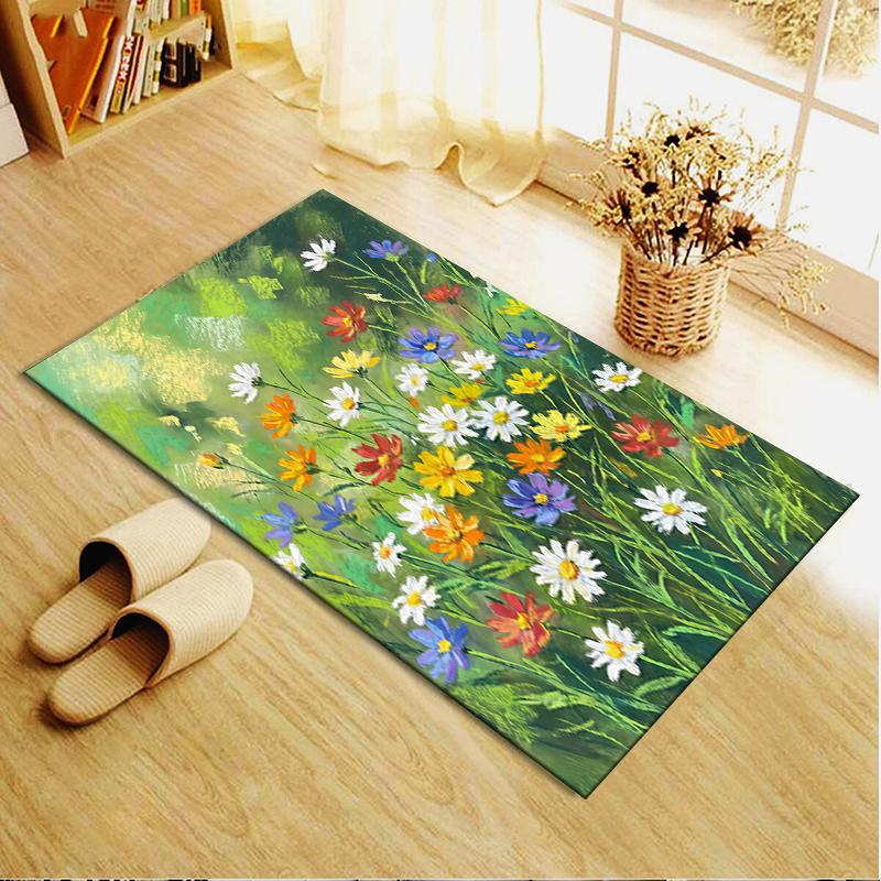 2025 New Healing Flower Carpet Rug for Living Room Bedroom Home Sofa Decoration,Kids play Non-slip Floor Mat