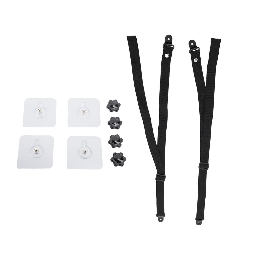 2 buc. Curele de siguranță reglabile pentru TV Ancore de mobilier adezive anti vârf pentru ecrane plate de protecție pentru copii