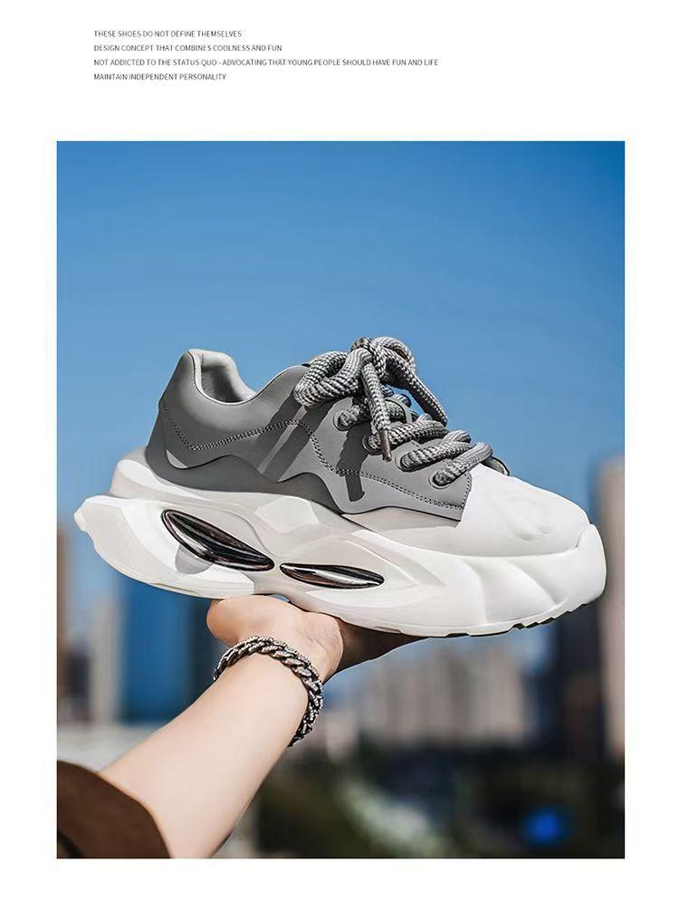 Men's 2025 Autumn Casual Height-Boosting Dad Sneakers with Thick Soles