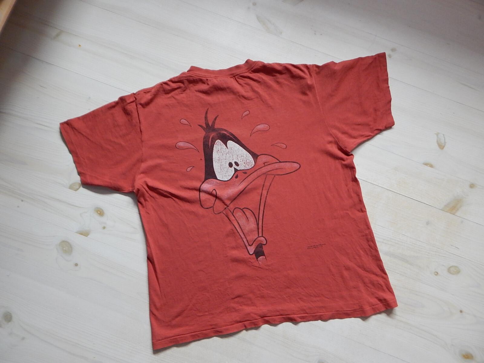 vintage 90s looney tunes daffy duck daffy wear distressed tee size xl S