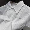 Miu Style Lapel Knit Hollow Short Sleeve Versatile Top - Summer 2026 New Arrival