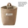 Storage Bag Cotton Linen Non-Woven Pocket Lightweight with Hanging Hole Wall Mounted Pouch for Bedside Bed Frames