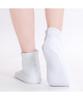 [KYOETSU] Women's Warm Fleece White Tabi Socks with Fasteners, Sizes 21.5cm-28.0cm (2L)