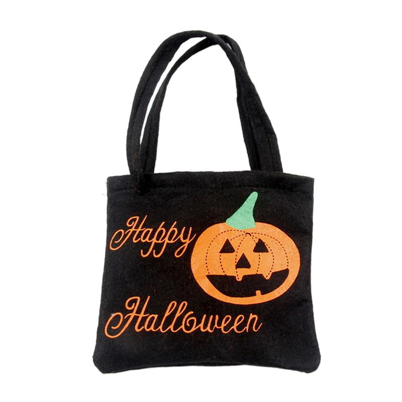 

Хэллоуин Сумка Нетканая Хозяйственная Сумка Складная Сумка для Закусок и Печенья Мешок для Конфет Trick or Treat Праздничные Принадлежности чёрный