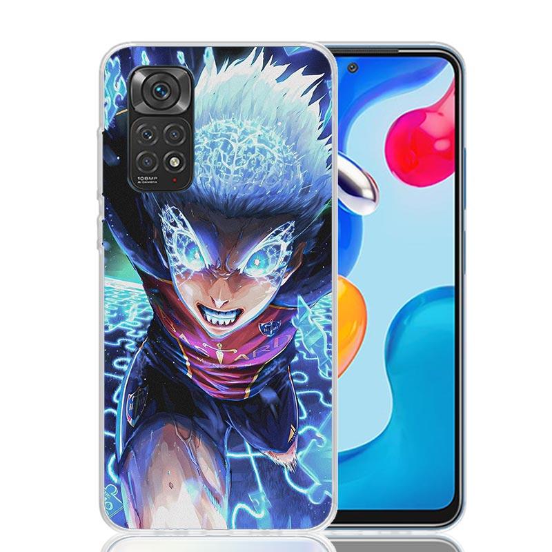 Blue Lock Isagi Yoichi Phone Case For Xiaomi Redmi Note 15 14 13 12S 12 Pro Plus 11S 11E 11 11T 10S 10 Art Soft Pattern Cover Re
