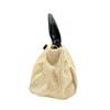 Used ANTEPRIMA 2way handbag RAFIA BOW RAFIA BOWHandbag Ivory/black enamel Women