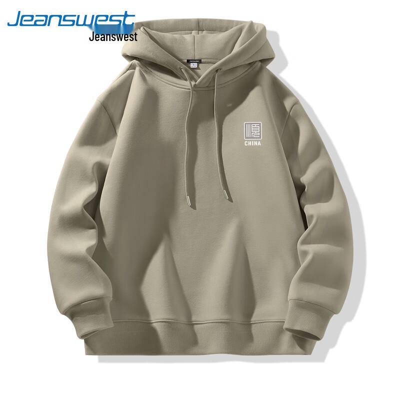 Jeanswest Men's Fall 2025 American Style Heavyweight Hooded Sweatshirt