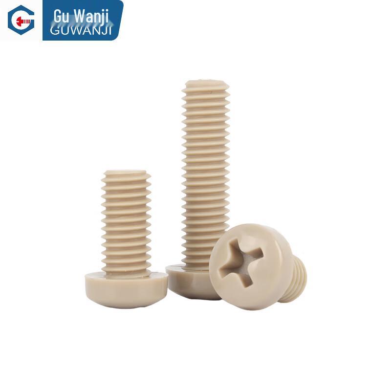 GUWANJI PEEK Nylon Cross Recessed Pan Head Machine Screws