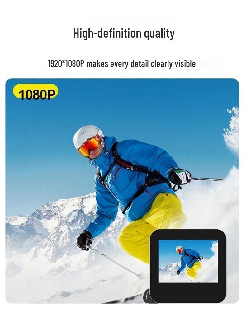 Wearable Thumb Action Camera: Magnetic Pocket, Neck & Pet Mount