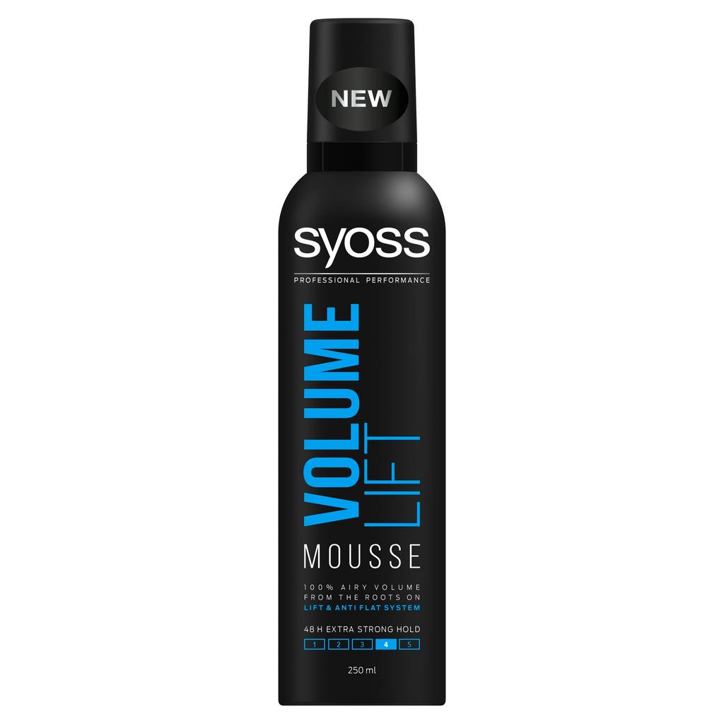 Syoss Volume Hair Mousse With Lift Technology And Collagen, Level