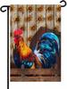 Farmhouse Rooster Garden Ags Double Sided Outside Decoration Vintage, 12x18 XXQ