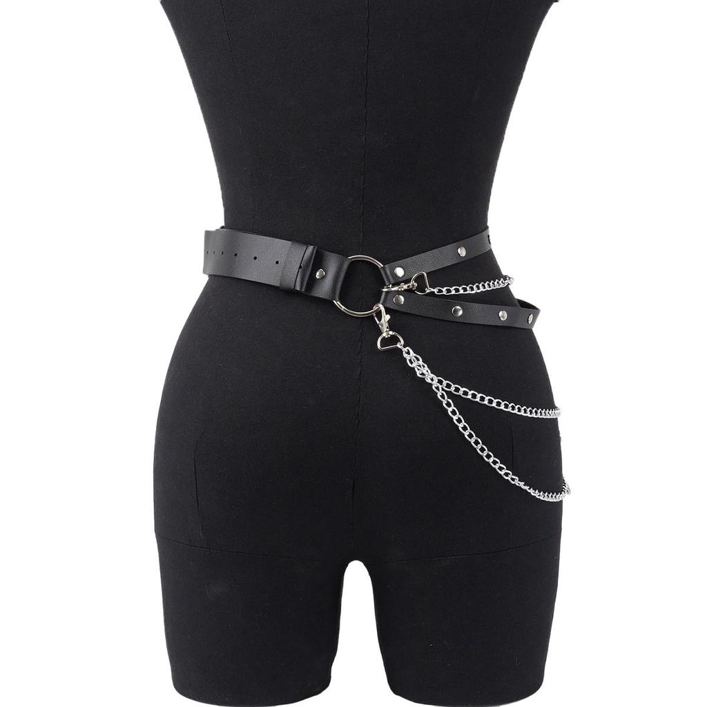 1 Piece Of Women's Fashionable Thigh Garter Belt, Hip Chain Belt, Circle Decoration, Punk Clothing Accessories Festival Rave Outfit buy the best products in the Ayzeze online store 1 Piece Of Women's Fashionable Thigh Garter Belt, Hip Chain Belt, Circle Decoration, Punk Clothing Accessories Festival Rave Outfit buy the best products in the Ayzeze online store