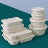 Disposable 500ml Rectangular Corn Starch Takeout Container