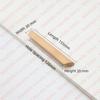 NAIERDI Solid Wood Cabinet Handles Modern Single Hole Wooden Pulls Octagon Round Knobs for Kitchen Cupboard Wardrobe Hardware