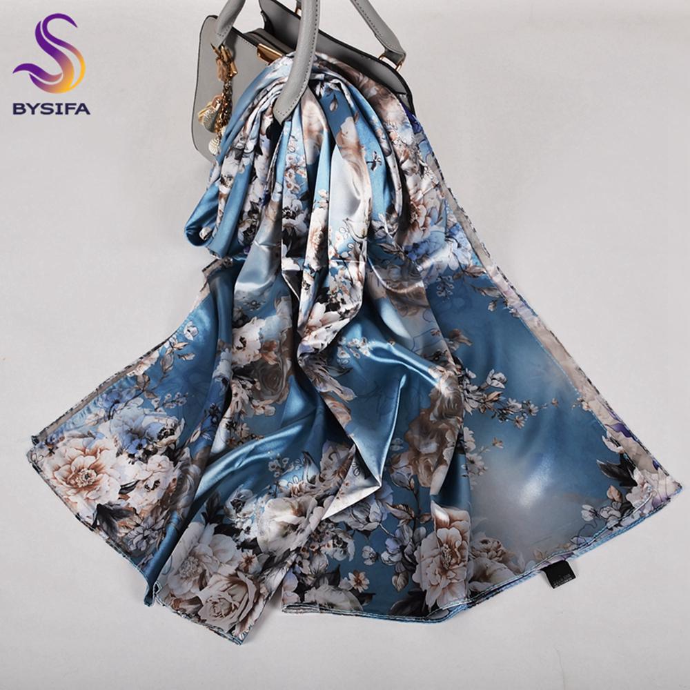 Ladies Pink Scarves Wraps New Lily Large Square Women Silk Scarf Cape 160*70Cm High Top Autumn Winter Female Silk Neck Scarf