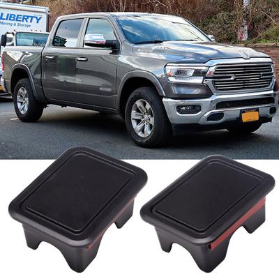 2 stk Bil bagasjerom bakre seng Rail stake Lommedeksler Hullplugger Caps Tilbehør for Dodge Ram 1500 2500 3500 2019-2023 Beskyttende