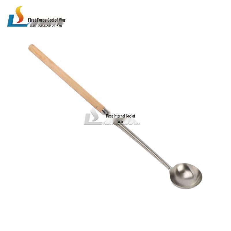 Detachable Long Wooden Handle Large Spoon