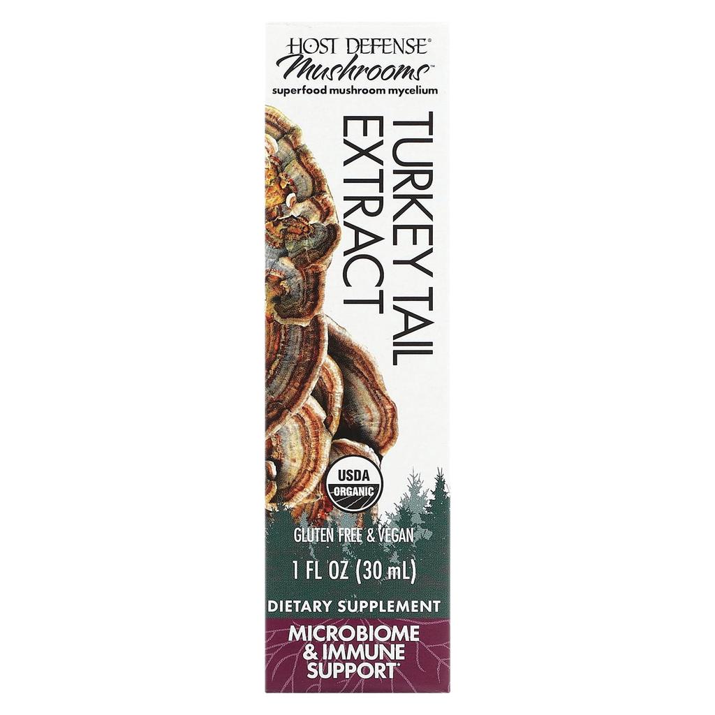 Mushroom, Organic Turkey Tail Extract, 1 Fl Oz (30 Ml)