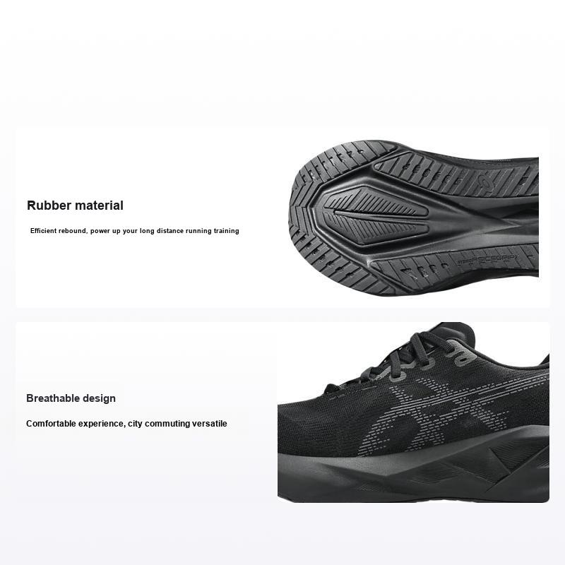 Кроссовки мужские ASICS Novablast 5 2E Wide Black Carrier Grey 1011B975-002 40