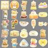 50 3D Butter Bear Graffiti Stickers Cartoon Cute Creative Decorative Mobile Phone Water Cup Suitcase Guka Stickers