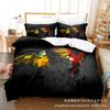 3D Digital Printing Bedding Four-Piece Set Three-Piece Set Parrot Bed Sheet Quilt Pillow