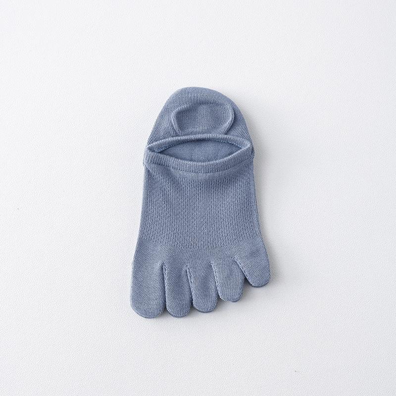 Five-finger Socks, Men's Boneless Short Socks, Sports Sweat-absorbing Mesh Breathable, Antibacterial and Deodorizing Toe Separation Boat Socks