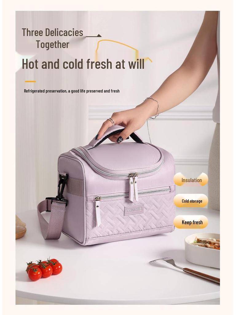 Insulated Portable Lunch Bag for Office, Student, Outdoor Picnic & Camping