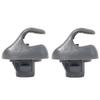 New For Honda CR-V CRV 88217S01A01ZA 2x Sun Visor Support Retainer Clips Gray