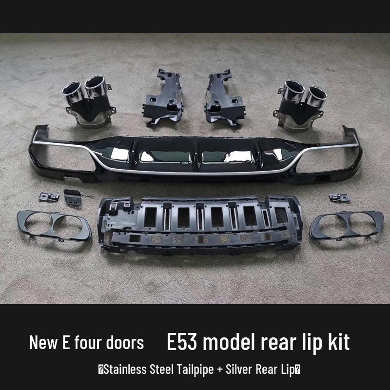 

Mercedes-Benz E-Class W213 C238 AMG E53 Rear Lip Body Kit, Four-Outlet Tail Lip