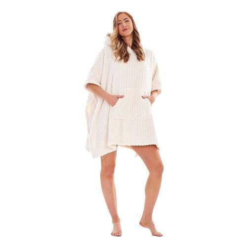 K Collection Womens/Ladies Ex Store Sherpa Lined Oversized Blanket Hoodie