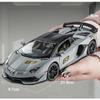 1/24 Scale Lambo Aventador SVJ63 Diecast Car Model Toy, Pull Back Toy Vehicle with Sound and Light for Kids Toddler Boys Girls Gift Collection