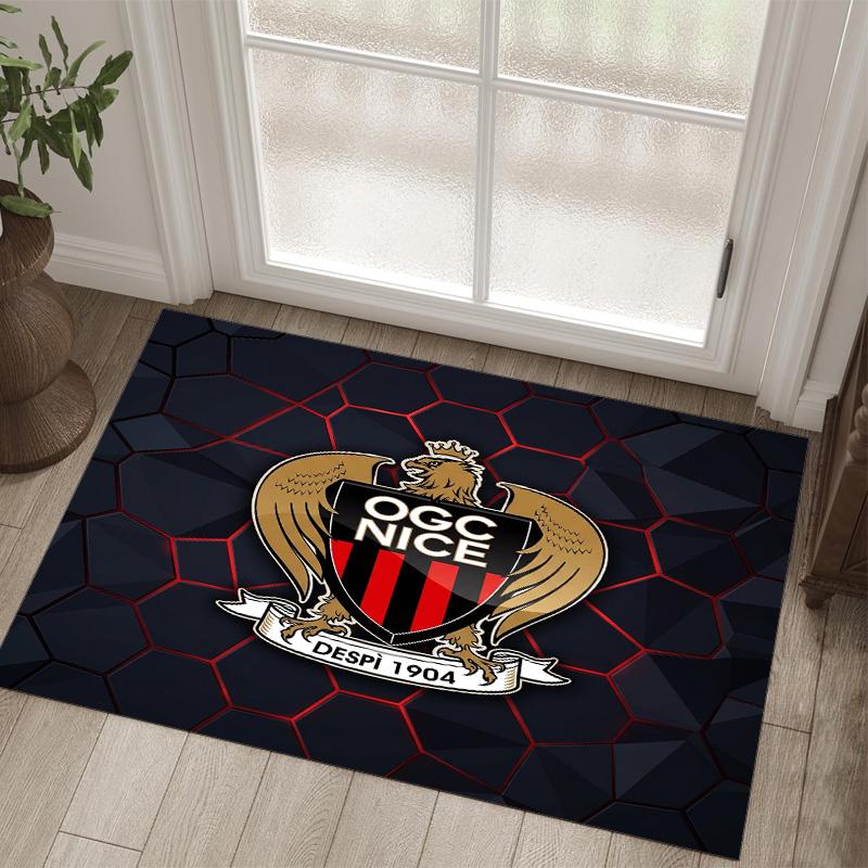 OGC Nice FC Design Crystal Velvet Carpet Cozy Non?Slip Printed Rug For Bedroom Living Room Entrance