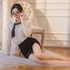 Sexy Lingerie Sexy Tight Milk Hip Secretary OL Uniform Female Teacher Chiffon Secretary Seduction Suit Nightclub